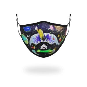 ADULT ASTRO PARTY FORM-FITTING FACE MASK