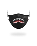 ADULT SHARK LOGO (BLACK) FORM-FITTING FACE MASK