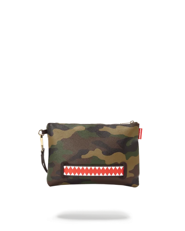 CHECKS IN CAMOFLAUGE CROSSOVER CLUTCH