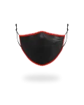 ADULT VERTICAL SHARK (BLACK) FORM-FITTING FACE MASK