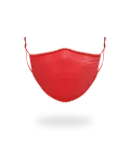 ADULT VERTICAL SHARK (RED) FORM-FITTING FACE MASK