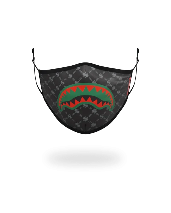 ADULT SPUCCI (BLACK) FORM-FITTING FACE MASK