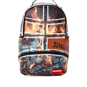 SPALDING X SPRAYGROUND FIRE MONEY BACKPACK