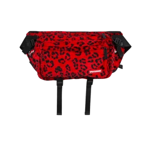 RED LEOPARD CROSSBODY TRANSPORTER