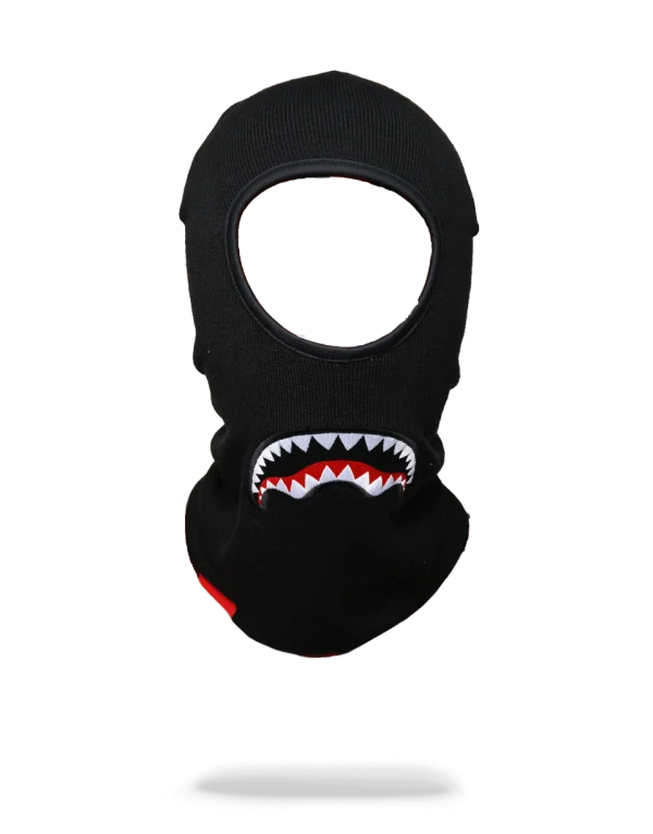 BLACK SHARKMOUTH SKI MASK