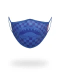 SHARKS IN PARIS (BLUE) FORM-FITTING MASK