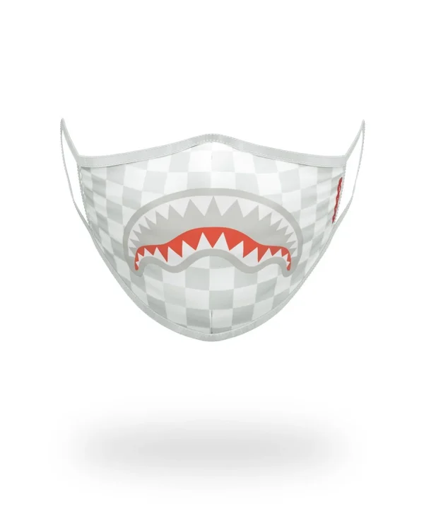 SHARKS IN PARIS (WHITE) FORM-FITTING MASK