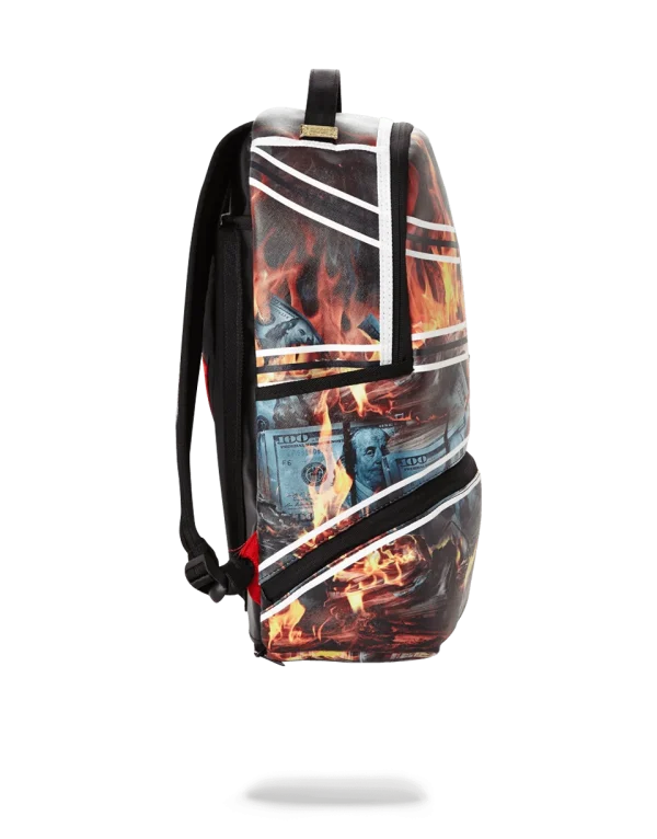 SPALDING X SPRAYGROUND FIRE MONEY BACKPACK