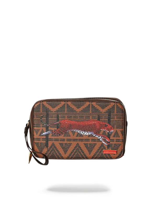 LEOPARDS IN PARIS TOILETRY AKA MONEY BAG