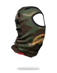 GOLD KNIT SHARK MOUTH SKI MASK