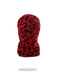 RED LEOPARD GOLD SHARK MOUTH SKI MASK