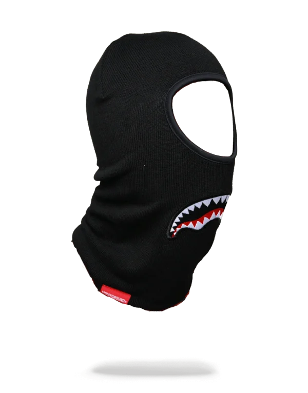 BLACK SHARKMOUTH SKI MASK