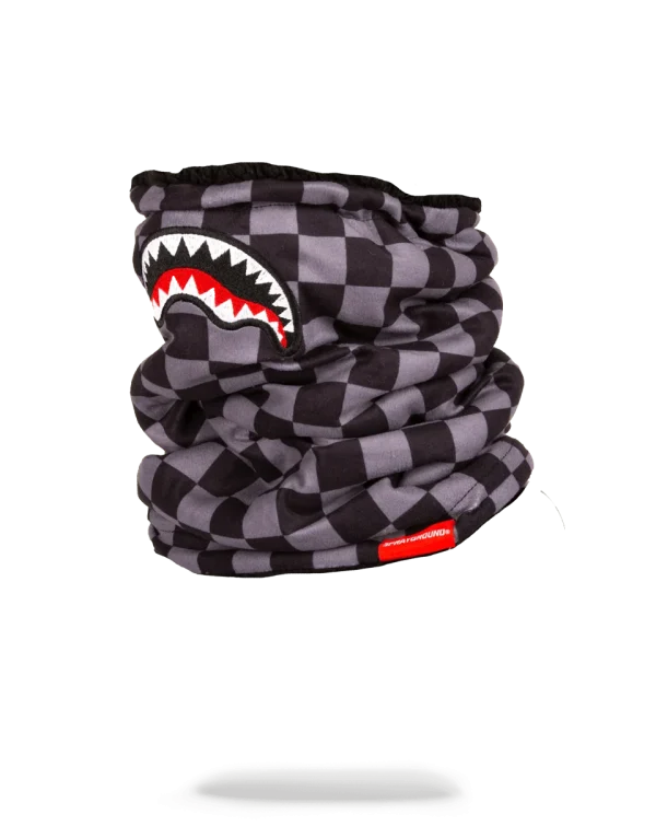 CHECKERED SHARK NECK WARMER
