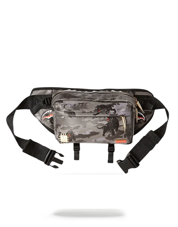 BLACK PANTHERA CAMO CROSSBODY