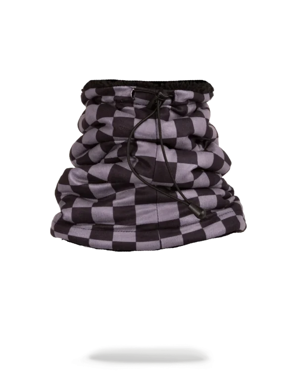CHECKERED SHARK NECK WARMER
