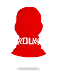 RED SPRAYGROUND LOGO SKI MASK