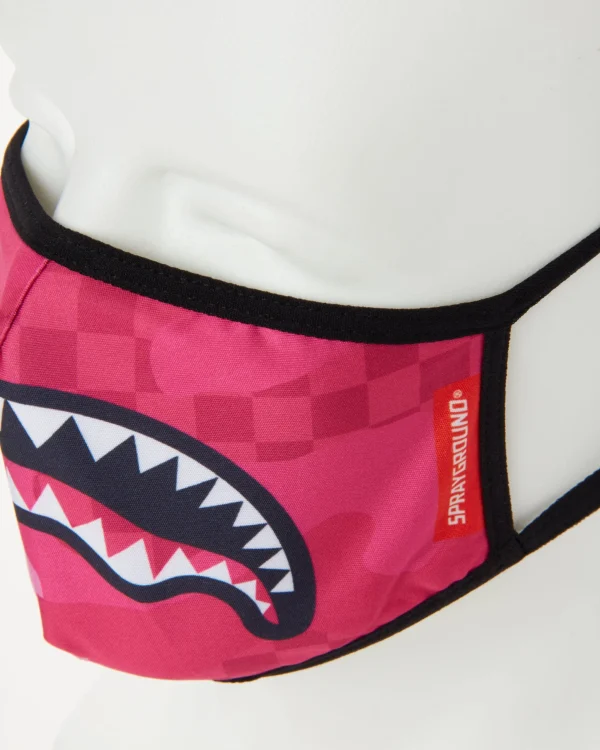 PINK ANIME SHARK FORM-FITTING MASK
