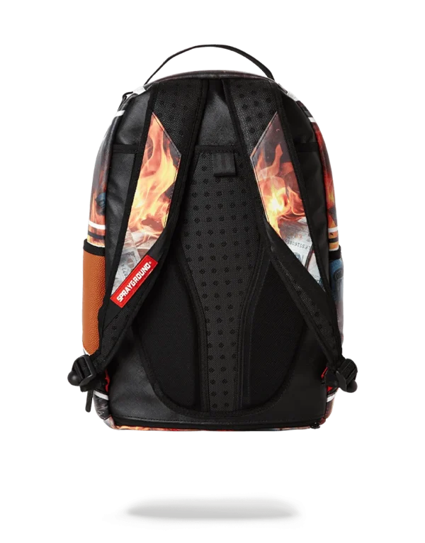 SPALDING X SPRAYGROUND FIRE MONEY BACKPACK