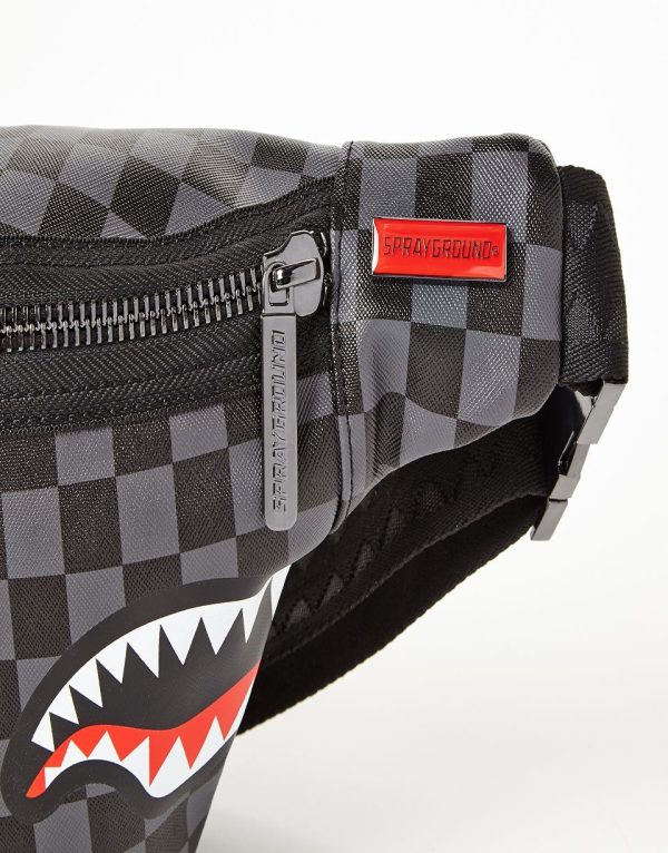 SHARKS IN PARIS (BLACK CHECKERED EDITION) CROSSBODY