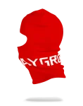 RED SPRAYGROUND LOGO SKI MASK