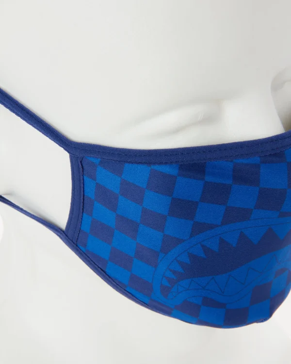 SHARKS IN PARIS (BLUE) FORM-FITTING MASK