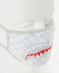 SHARKS IN PARIS (WHITE) FORM-FITTING MASK