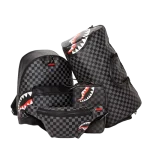 SHARKS IN PARIS (BLACK CHECKERED EDITION) CROSSBODY