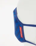 SHARKS IN PARIS (BLUE) FORM-FITTING MASK