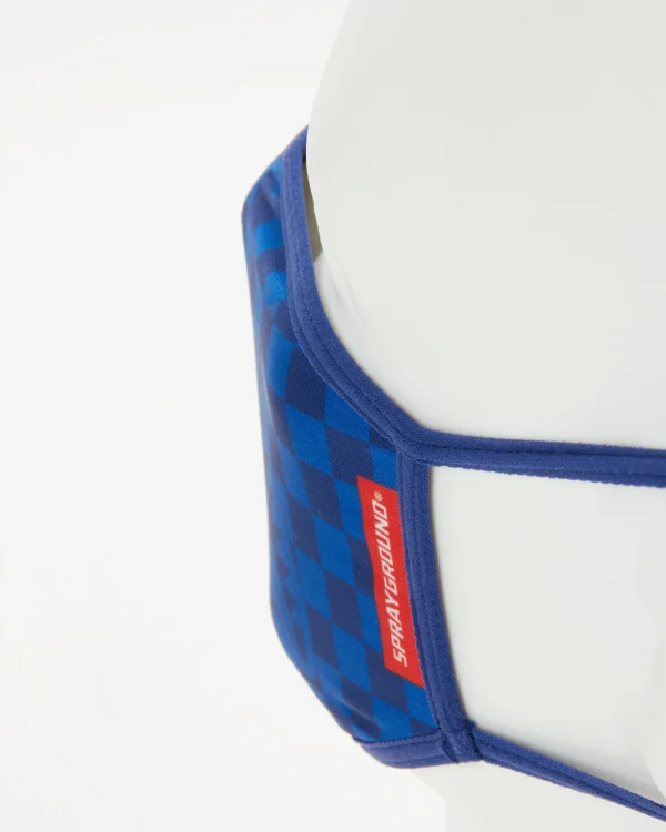 SHARKS IN PARIS (BLUE) FORM-FITTING MASK