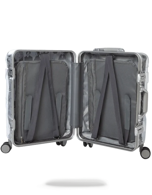 LAQUAN SMITH EMBOSSED CLEAR 3M CARRY-ON