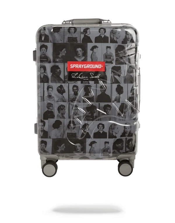 LAQUAN SMITH EMBOSSED CLEAR 3M CARRY-ON