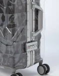LAQUAN SMITH EMBOSSED CLEAR 3M CARRY-ON