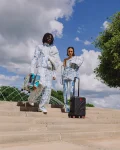 FRANK LLOYD WRIGHT COLLAB FROZEN SPHERES LUGGAGE