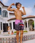 OCEAN DRIP CHECK SWIM SHORT