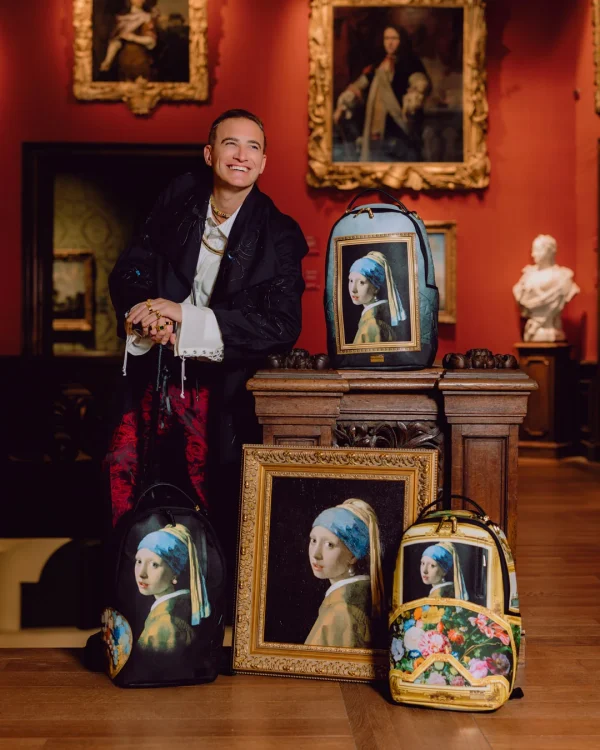 MAURITSHUIS MUSEUM SHARK PALETTE GIRL WITH A PEARL EARRING COLLAB BACKPACK