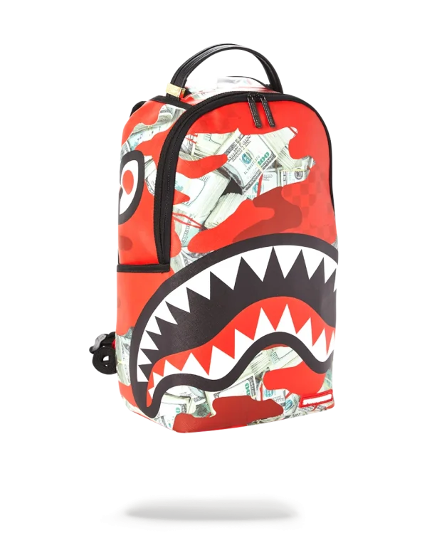 MONEY CAMO (RED) BACKPACK