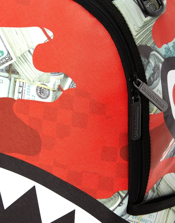 MONEY CAMO (RED) BACKPACK