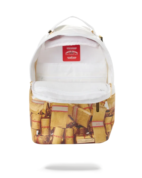 GOLD MONEY BRICKS DLXV BACKPACK