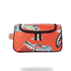MONEY CAMO (RED) TOILETRY BAG
