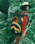 JURASSIC PARK SHARK CHENILLE SHARK BACKPACK (DLXR)