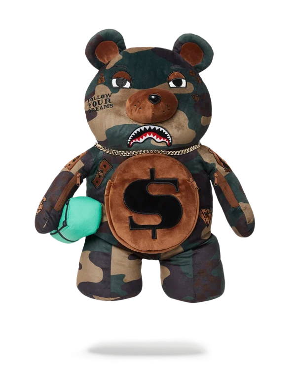 CAMOCHECK MONEYBEAR TEDDYBEAR BACKPACK