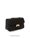 NOIR QUILT GOLD CHAIN SHARK HANDBAG