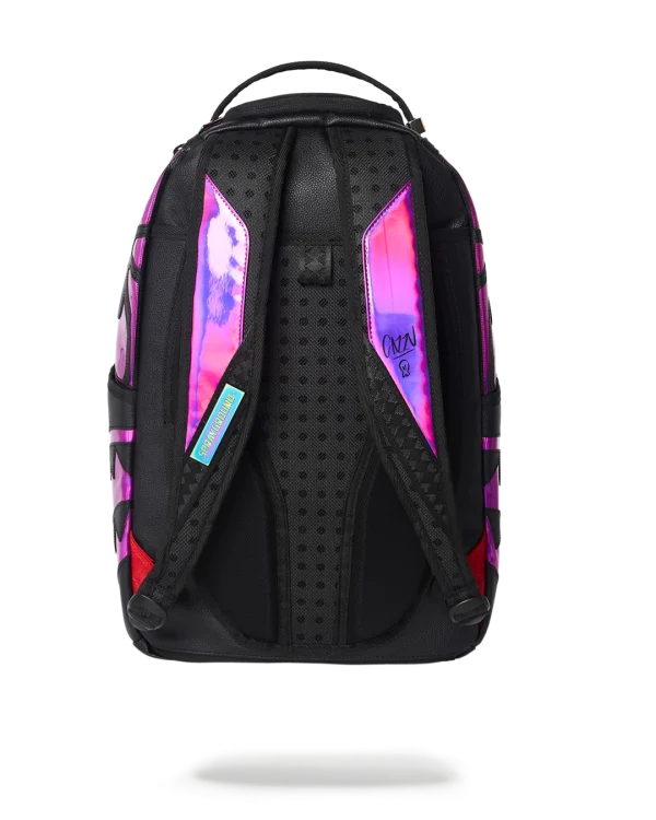CAZZU IRIDESCENT CUT & SEW SPIDER SKULL SHARK BACKPACK (DLXV)