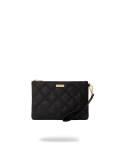 NOIR QUILT GOLD CHAIN SHARK CROSSOVER CLUTCH