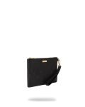 NOIR QUILT GOLD CHAIN SHARK CROSSOVER CLUTCH