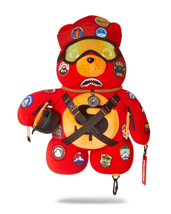 THE GLOBAL EXPEDITION MONEYBEAR TEDDYBEAR BACKPACK