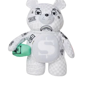 SPLIT THE CHECK (PEARL) MONEYBEAR TEDDYBEAR BACKPACK