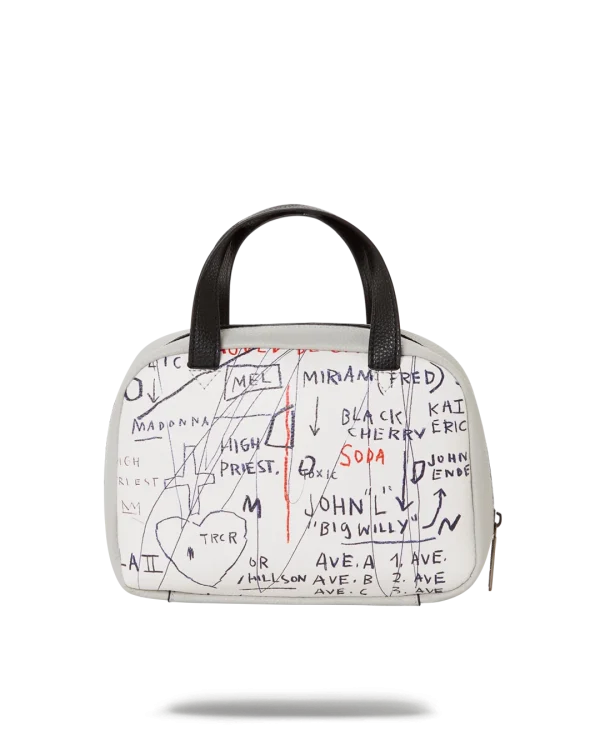 OFFICIAL BASQUIAT UNTITLED (CHEESE POPCORN) 1983 HANDBAG