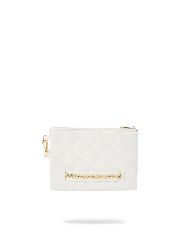 RIVIERA LE BLANC GOLD  CHAIN SHARK CROSSOVER CLUTCH
