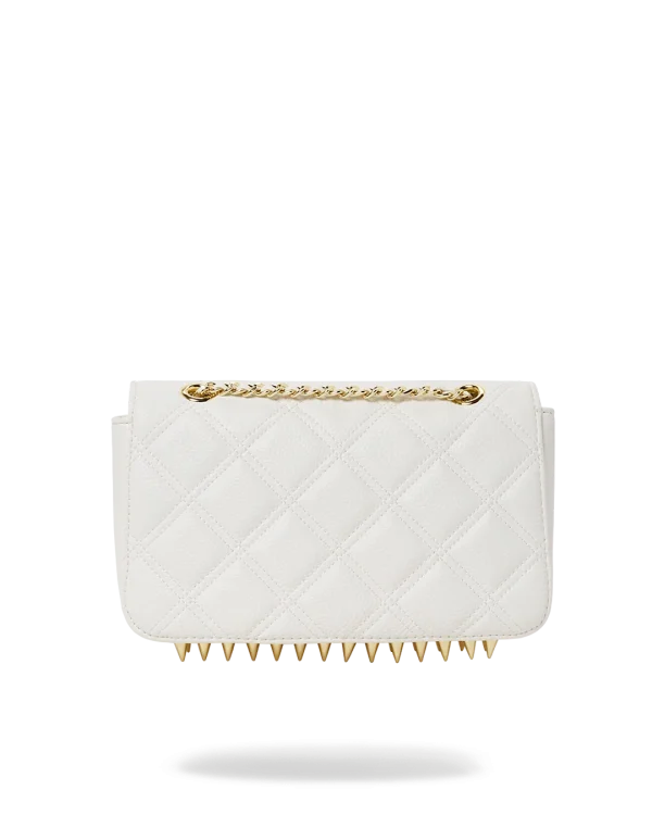 RIVIERA LE BLANC GOLD CHAIN SHARK HANDBAG